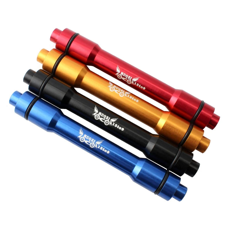 MUQZI Mountain Road Snow Bicycle Barrel Shaft Hub Conversion Shaft 15 Turn 9 100MM Aluminum Alloy Quick Release Conversion Shaft