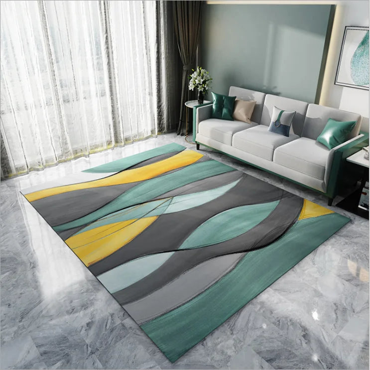 Geometric Polyester 3d Printed Living Room Bedroom Rectangle Household Luxury Rugs Carpet