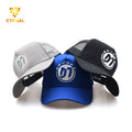 OEM Brand Maroon Color Oxford Dot Baseball Cap Unisex Mesh Fabric Outdoor Sports Golf Snapback Hat