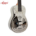 Custom Aiersi Brand 23 Inch Concert Brass Body Resonator Ukulele Metal Body Small Hawaii Guitar Ukulele Musical Instruments