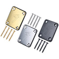 Electric Guitar Neck Plate High-strength Metal Stiffener with High-quality Screws for Replacement Electric Guitar Part