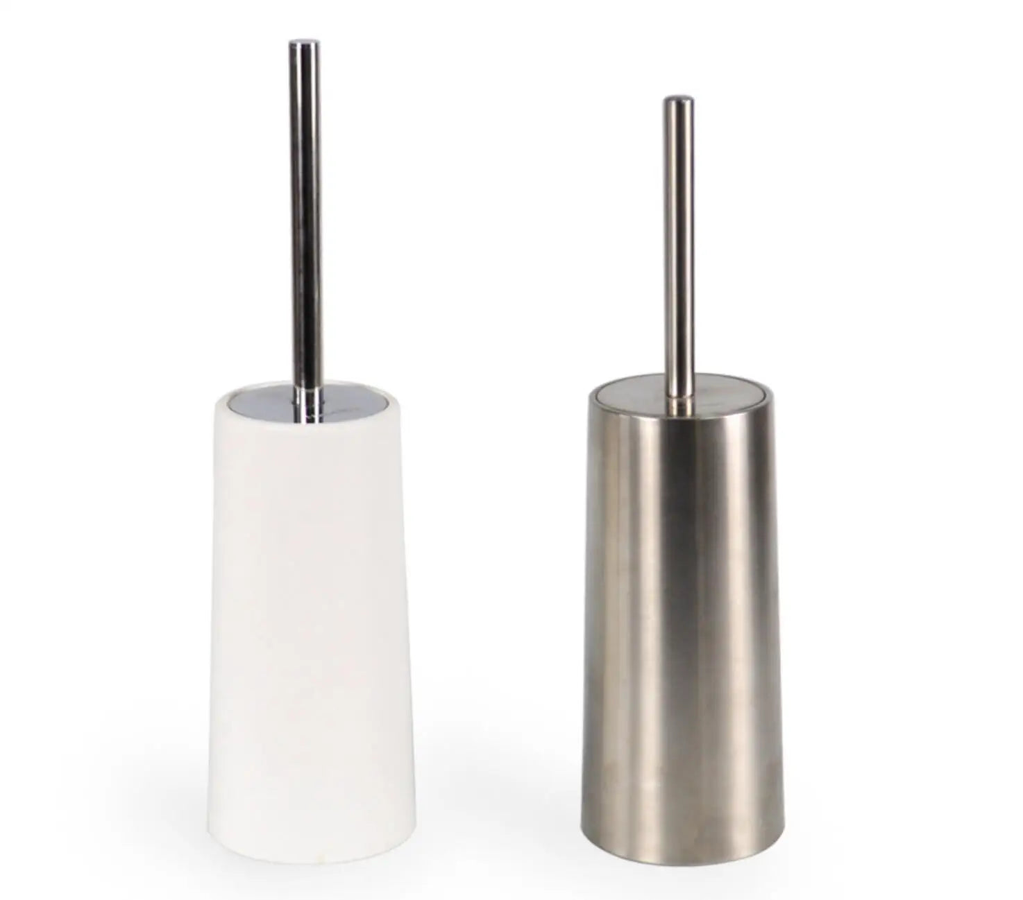 Toilet Brush and Holder Bowl Brush with 304 Stainless Steel Long Handle  with Durable Scrubbing Bristles