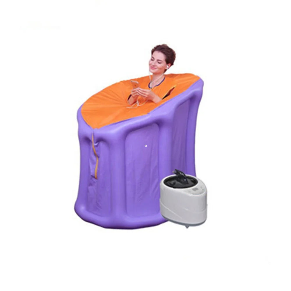 Modern Acrylic Inflatable Steam Sauna 3.0L 1500W EU/US Plug Portable Steam Bath Lose Weight Detox Therapy Spa Cabin