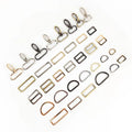 Deepeel 16/20/25/32/38mm Custom Bag Accessories Set Hardware Hook Buckles D Rings Sliders for Straps
