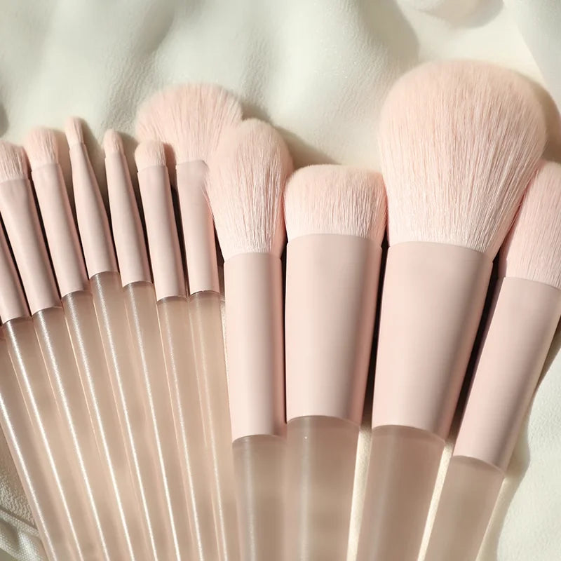 Wholesale Beige Custom Logo Hot Sale Private Label pink Makeup Brushes Set