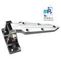 1460 Zinc Alloy Adjustable Refrigerator Door Hinge 180 Degrees Opening Angle Industrial Design Half Buried Door Polished Plating