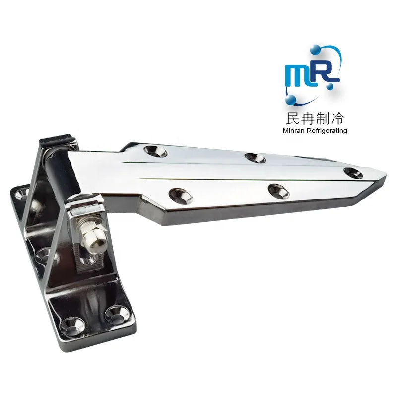 1460 Zinc Alloy Adjustable Refrigerator Door Hinge 180 Degrees Opening Angle Industrial Design Half Buried Door Polished Plating
