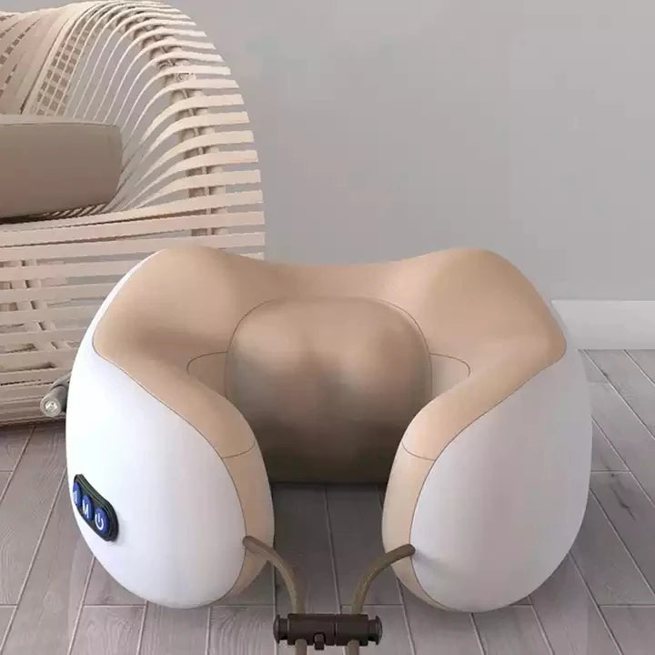 Top Selling Home Use Electric Neck Massager U Shape Rechargeable Massage Pillow Heating Function
