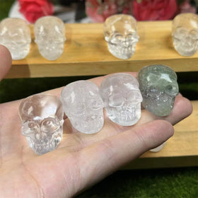 Clear Quartz Skulls High Quality Natural Crystal Mini Size Clear Quartz Skulls for Decoration