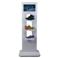 Customized LED Light-Up for POP Smart Floor Display Racks for Shoes Store Premium Storefront Display Solution