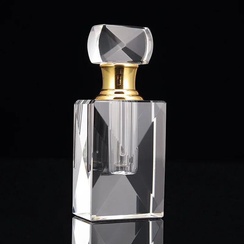 Small Vintage 3ml Crystal Perfume Bottle Empty Refillable Home Decoration Wholesale Attar Perfume Craft Bottle