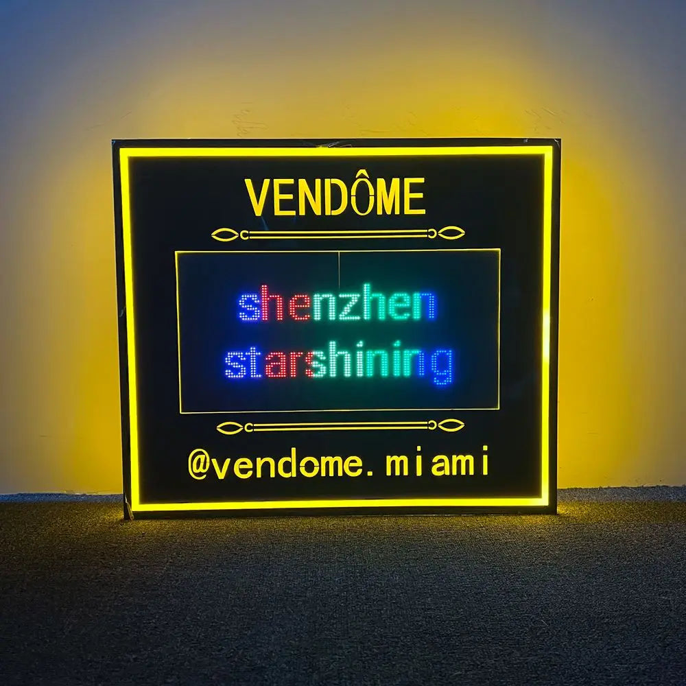 APP Programmable LED Message Marquee Sign Letters Board Display Screen Bottle Presenter Glorifier champagne VIP for Lounge