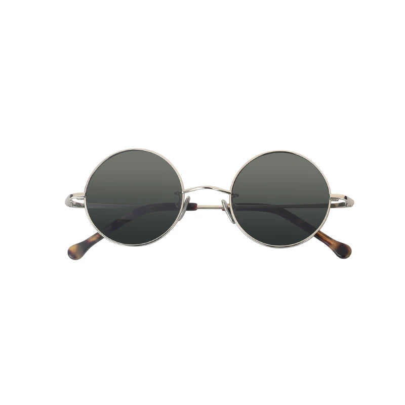 Luxury Round Women Men Retro Brand Designer Titanium Metal Frame Sun Glasses Female UV400 Shades Oculos Sunglasses