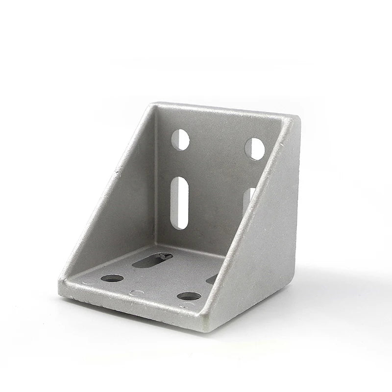 Factory Price 8080C-8 Die Casting Aluminum Angle Mounting Bracket Inside Black Corner Bracket for 8080 Aluminum Profile