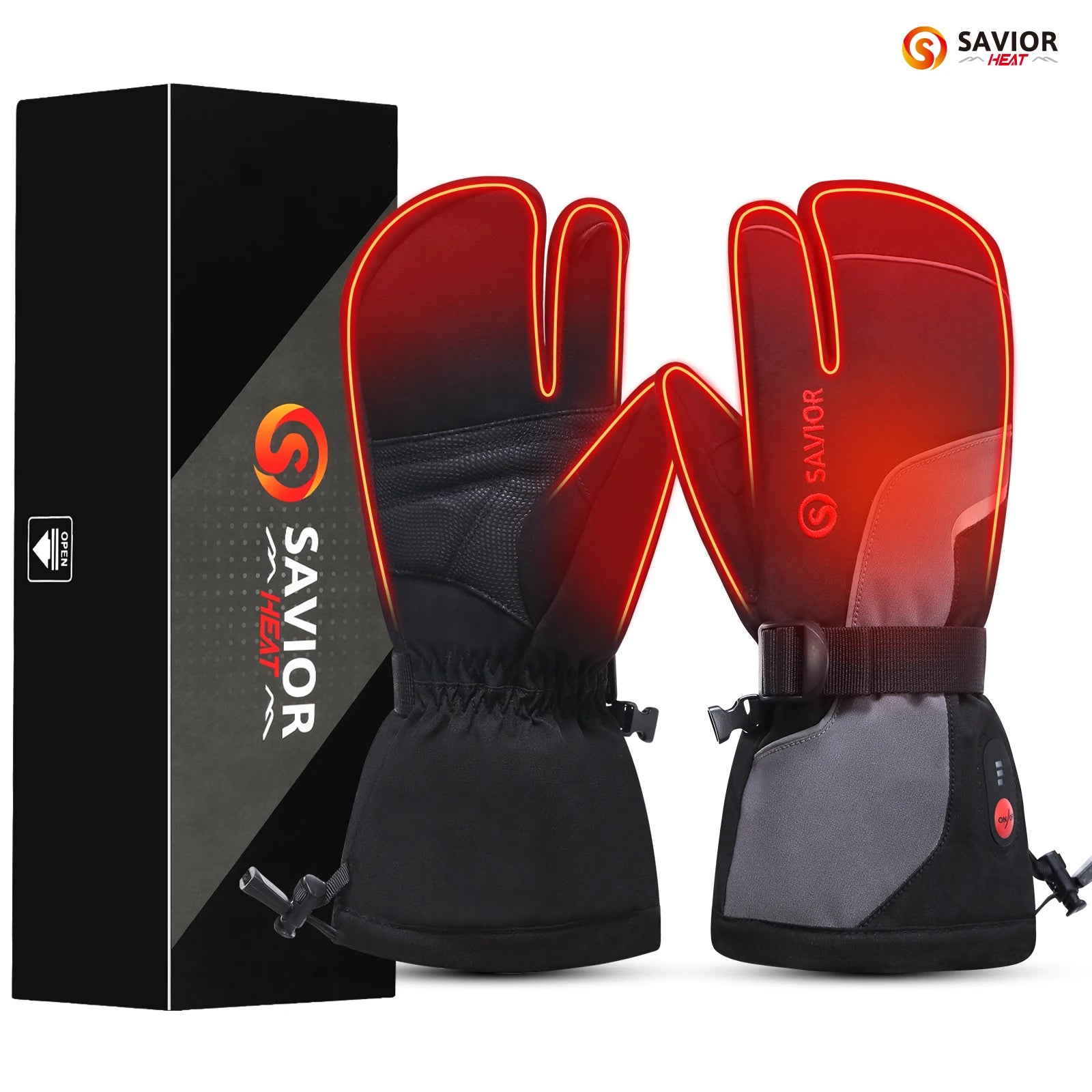 Long Lasting Power System Fast Heating Carbon Fiber Protection Daily Commuting Soft Design Winter Performance Heated Gloves