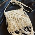 Bohemian Tassel Bag Shoulder Crossbody Bag Seaside Holiday Beach Bag