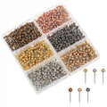 Novelty Plastic 1/8 Inch Round Ball Head Map Push Pin Thumb Tacks Push Pins