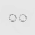 Women's Trendy 14mm Hollow Ring Stainless Steel Jewelry Hoop Earrings 316L Fashion Accessory