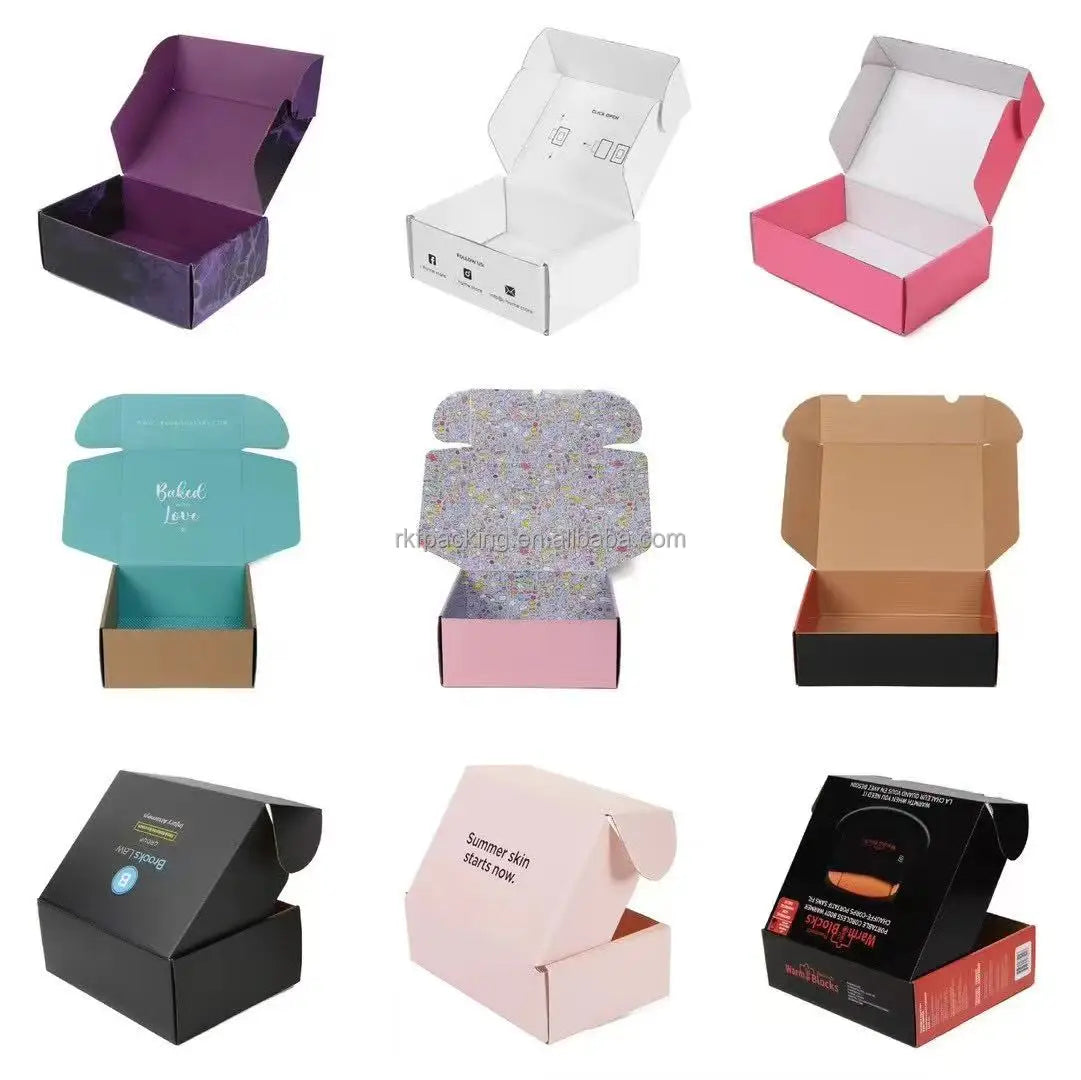 Heavy Duty 40x30x20cm Corrugated Shipping Boxes - Custom Logo Kraft Mailer for Books & Fragile Items