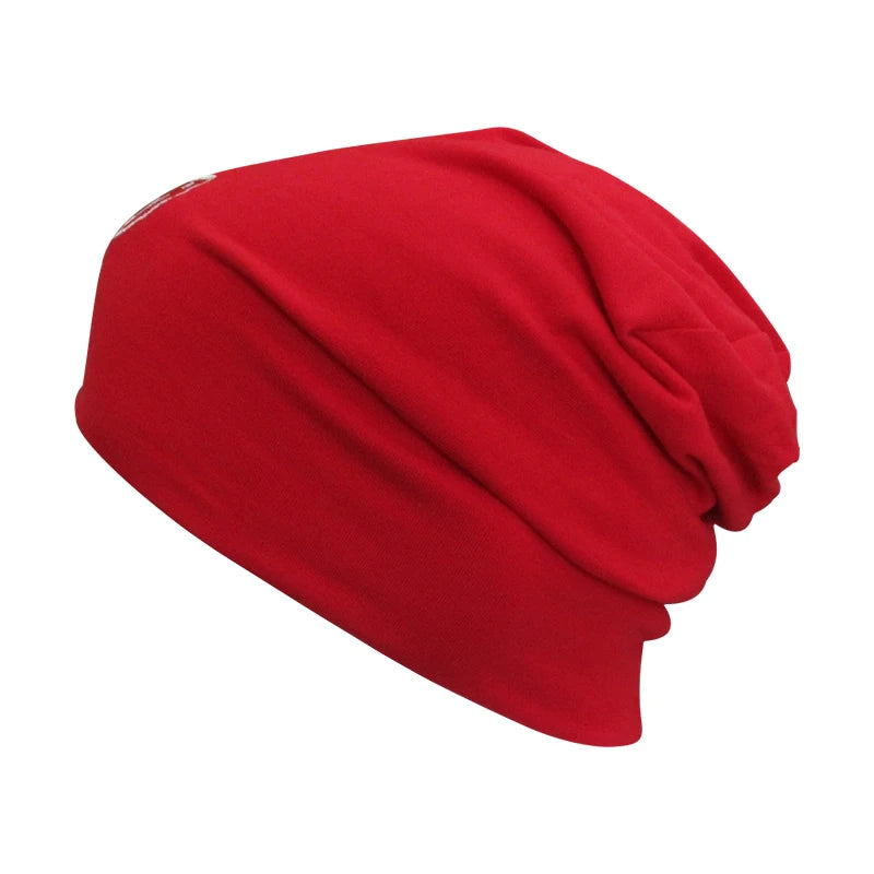 Custom Cotton Jersey Beanie Hat Slouchy Spandex Thin Beanie for Unisex