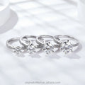 Starsgem Wholesale D Color VVS Moissanite Gemstone Ring S925 Sterling Silver Moissanite Engagement Ring