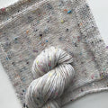 Lotus Yarns  Merino Nep Yarn With  Lurex Angelina 400m/100g Fingering Weight Blended Hand Knitting Natural Color for Hand Dye