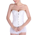 Fashion Women's Plus Size New Women Sexy Corset Bustier Corset Lingerie Tops Brocade Victorian