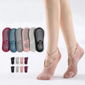 Bulk Wholesale Girls Toeless Dance Barre Ballet Socks Women Cotton Anti Slip Gym Pilates Non Slip Yoga Socks