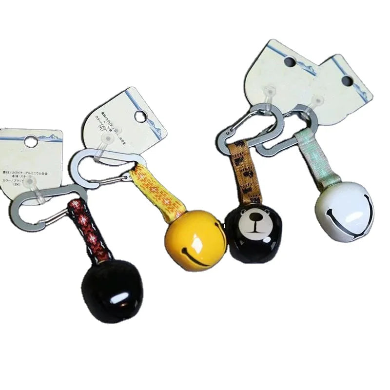 Hot Sale Custom Design Mountain-climbing Buckle Keychain Bear Bell for Warning Bear