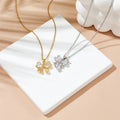 Wholesale Custom 18k Gold Plated Luxury Diamond Crystal Women Necklace Zircon Jewelry