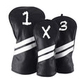 Wholesale Custom Embroidered Logo High Quality Cheap PU Leather Small Order Golf Driver Head Covers