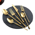 Luxury Stainless Steel Cutlery Set-Western Steak Gold & Silverware for Weddings and Parties