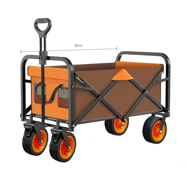 Large Capacity Adjustable Handle Family Folding Transport Camping Trolley Shopping Carts