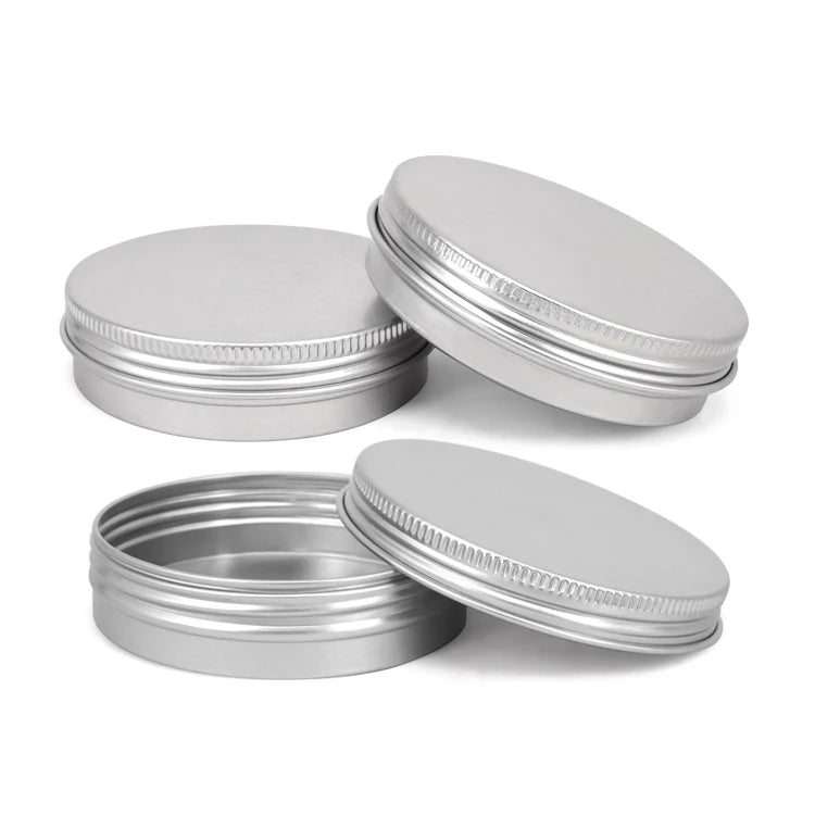 2oz Wholesale Custom Empty Tin Can Jars Aluminum Metal Candle Tins Aluminum Metal Packaging Cosmetic Tin Can