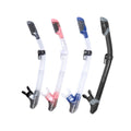 Custom Silicone Printed LOGO Breathing Snorkeling Tube Super Dry Top Swimming Snokels Spearfish Diving Swim Snorkel for Adult