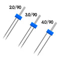 3pcs Embroidery Head Needle Home Sewing Machine Needle Threader Accessories 2/90 3/90 4/90 Mixed Three Sizes
