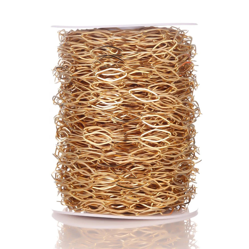 Wholesale Crafts Supplies 1 Meter Rhombus Bulk Chains for DIY Jewelry Making Accessories Necklace Findings