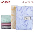 Embossed Fabric A5 Executive Planner Glue Bound Hardcover Notebook Journal Padlock Lock Clasp Business A4 Size Printed Gift