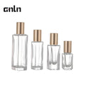 3ml 5ml 6ml 10ml 20ml 30ml Glass Perfume Roll on Bottle Empty Clear Square Essential Oil Roller Bottle with Customized logo