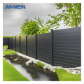 Customizable 6-Foot Urban Garden 3D Model Modern Simple Style Wood Grain Aluminum Fence Metal Frame for Courtyard Design Yards