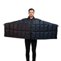 Down Shawl Thickened Cloak Down Blanket Button Office Shawl Blanket Travel Warm Poncho Soft Cold Wearable Blanket Shawl