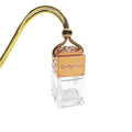 Top Quality Rose Gold Lid 8ml Water Cube Glass Air Freshener Car Diffuser Hanging Empty Car Perfume Bottle