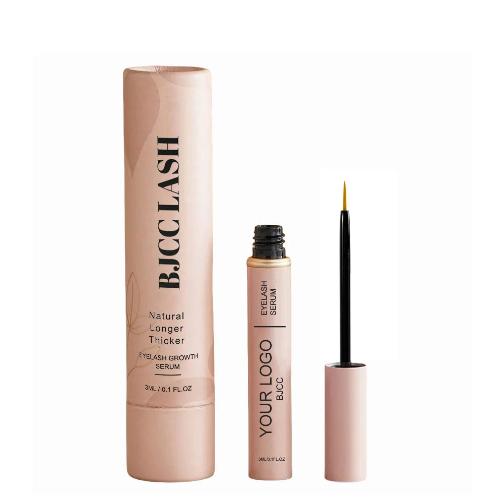Customize Logo Organic Extracts Vegan Fast Growing Eyelash Enhancer Lash Liquid Serum Eyelash Growth Treatment With Extensions