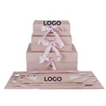Custom Logo Printed Magnetic Ribbon Closure Foldable Gift Boxes for Clothing & Shoes Rigid Paper Cardboard Embossing Handling
