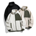 Unisex Custom Logo Raglan Zip-up Sherpa Jacket Soft and Warm Cozy Outer Wearing Fleece Jackets