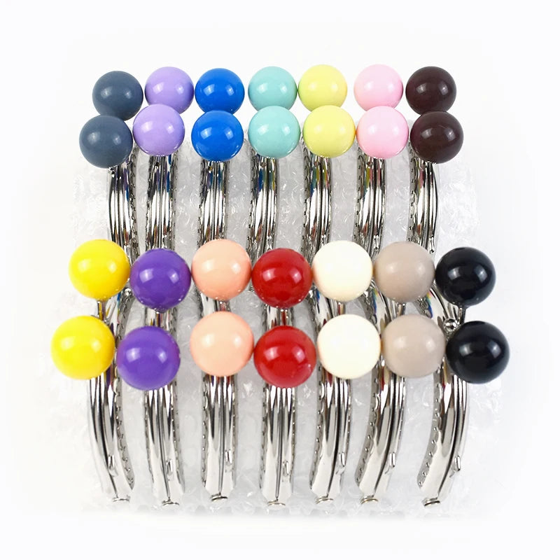 Meetee BS139 10.5cm Double Ear Semi-Round Embossed Silver Wallet Frame 28 Holes/30 Holes 20mm Candy Beads Decorative Purse Frame