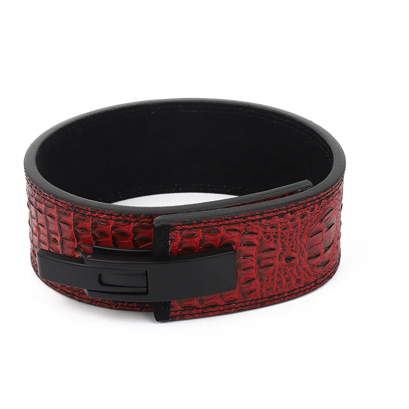 2023 Fitness Custom Logo Weightlifting Leather Squat Lever Weight Lifting Belt for Men Women