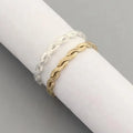 GP US 2.4mm Width Woven Twist Ring 14K Gold Filled S925 Silver Hammered Twisted Band Rings Permanent Jewelry Women Wholesale