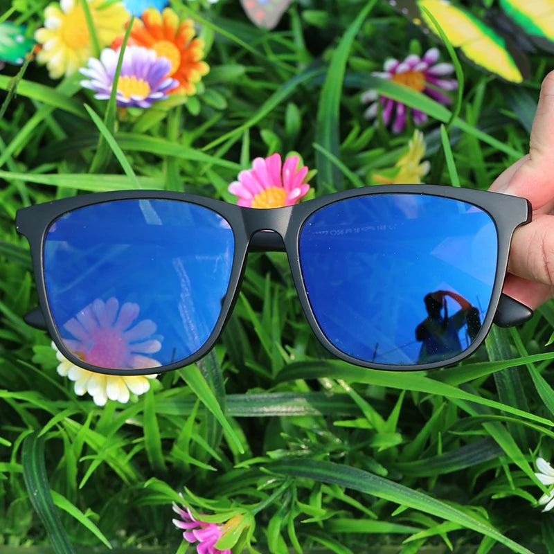 Blockers Filter Vintage Eyewear Frame TR90 Photochromic Eyeglasses Men Protection Anti Blue Light Glasses With Change Color Lens