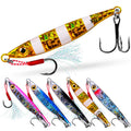 WEIHE 7g 10g 15g 20g 30g 5Colors Artificial Lead Fish Metal Jig Lure Long Casting Fishing Bait